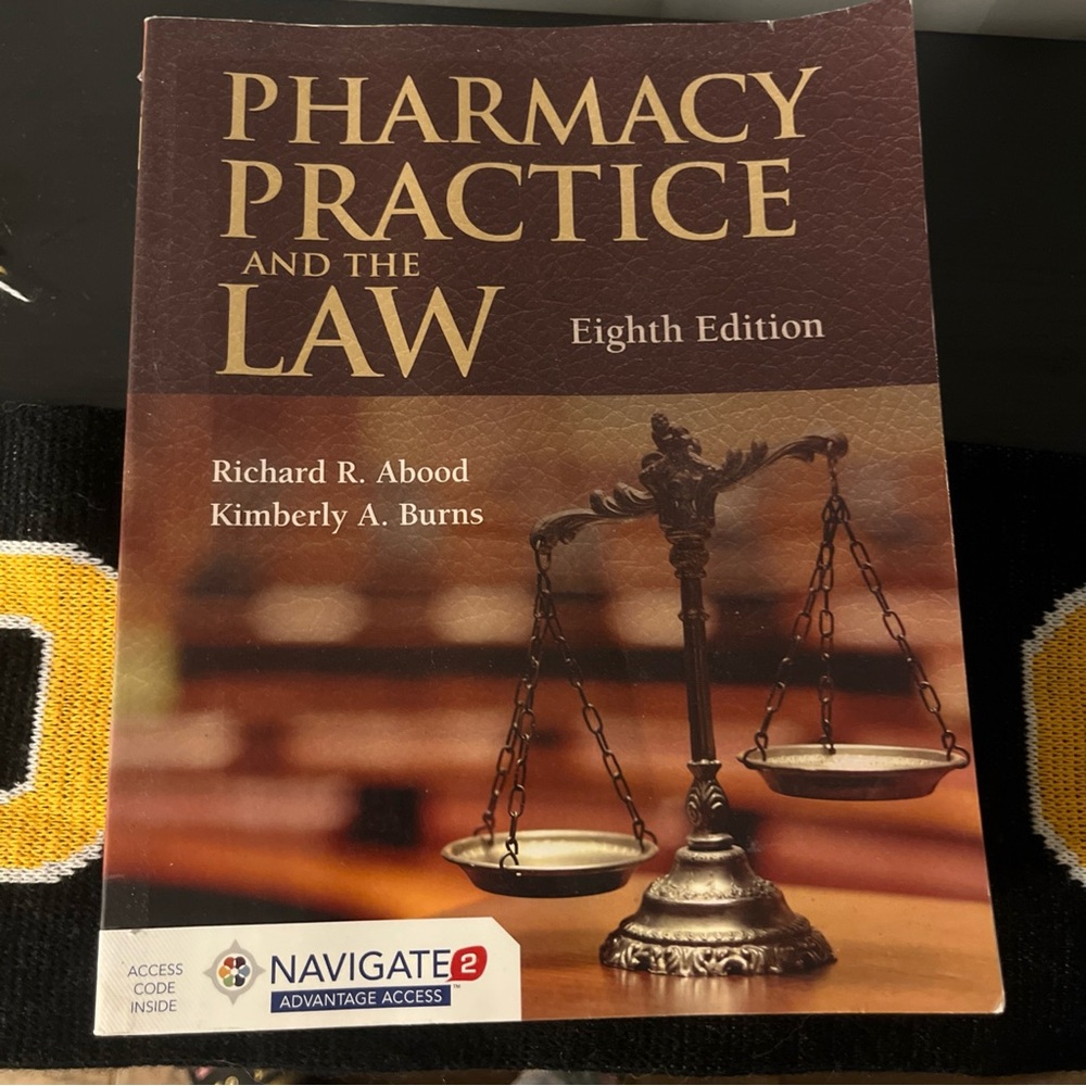 Pharmacy Practice and the Law Book